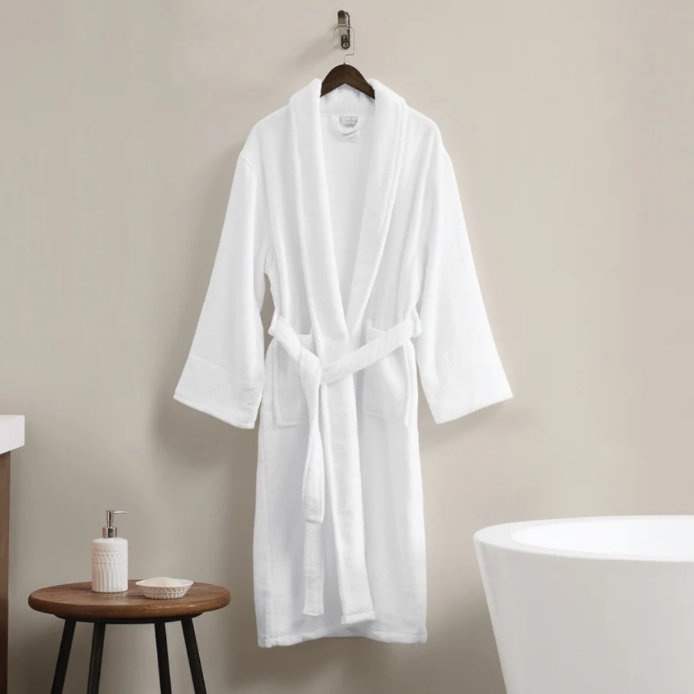Borghese Roma Luxe Cotton Zero Twist Bath Robe in Gift Box - Picture 3 of 3